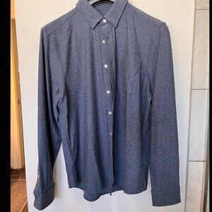 Rhone WFH Shirt | Vintage Indigo/Slate Blue Heather | Medium